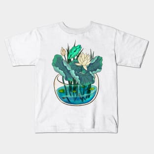 Minhwa: Lotus Terrarium D Type (Korean traditional/folk art) Kids T-Shirt